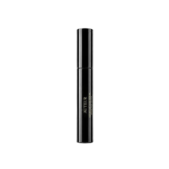 A sleek black cosmetic tube with gold lettering reading 'AUTEUR' and smaller text below, standing upright on a clean white background.