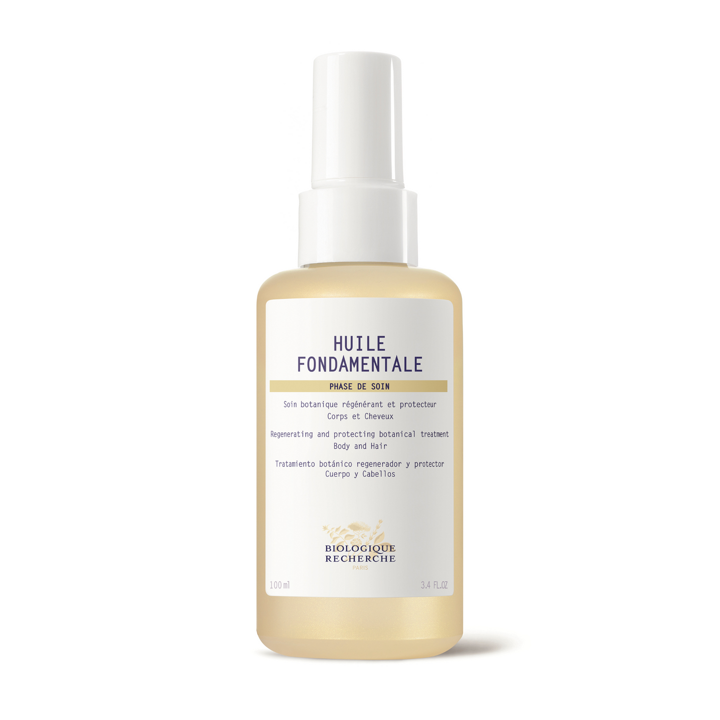 Biologique Recherche - HUILE FONDAMENTALE - Regenerating and protecting botanical treatment Body and Hair 100ml