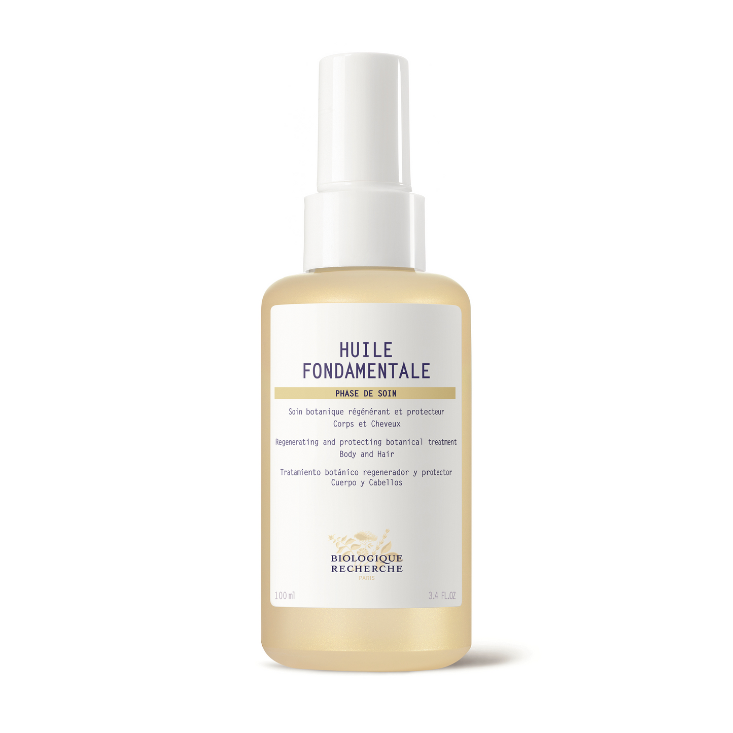 Biologique Recherche - HUILE FONDAMENTALE - Regenerating and protecting botanical treatment Body and Hair 100ml